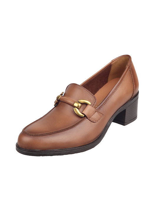 Ragazza Leather Tabac Brown Heels