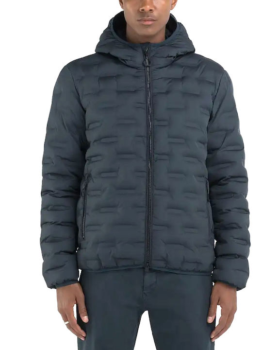 Replay Men's Puffer Jacket Blue