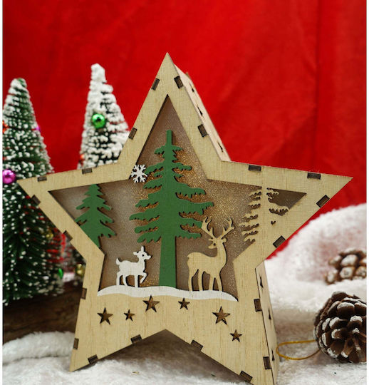 Stea Decorativă De Crăciun De Birou Cu Lumină LED Stea Decorativă De Crăciun De Birou Cu Lumină LED