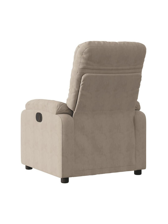 Relaxsessel mit Fußhocker Taupe 75x89.5x103.5cm