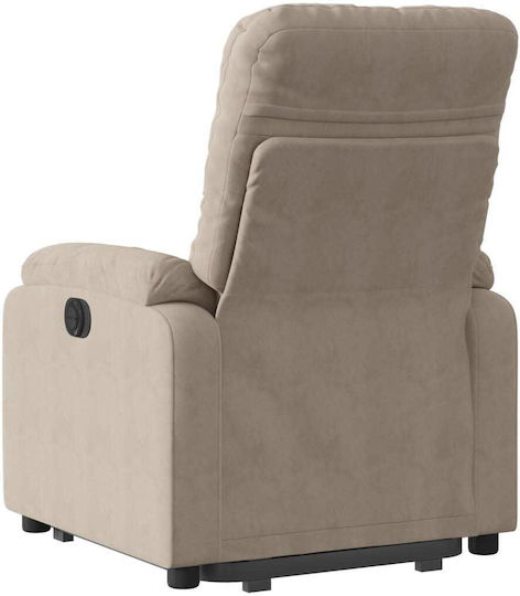 Relax Armchair with Footstool Taupe 75x89.5x103.5cm