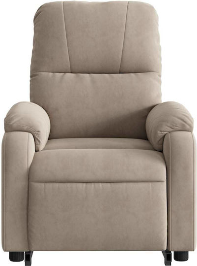 Relax Armchair with Footstool Taupe 75x89.5x103.5cm