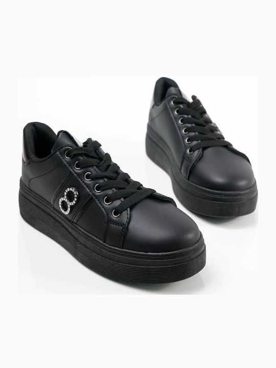 Γυναικεία Flatforms Sneakers Μαύρα