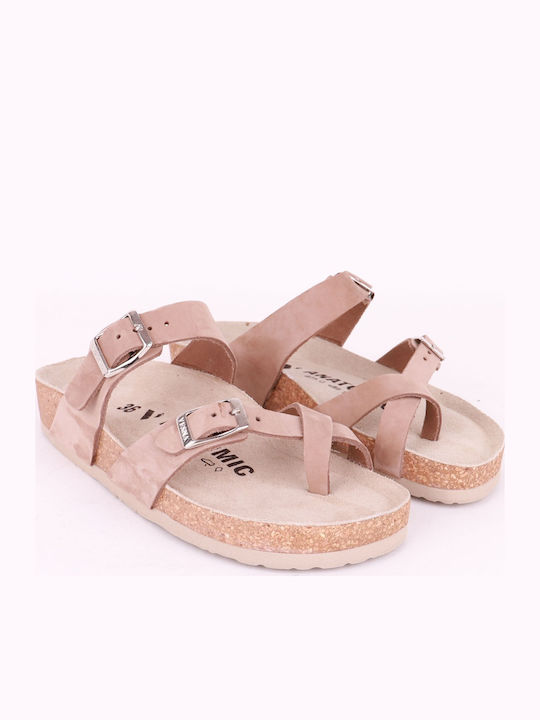 Women's Flat Sandals Anatomic in Beige Color