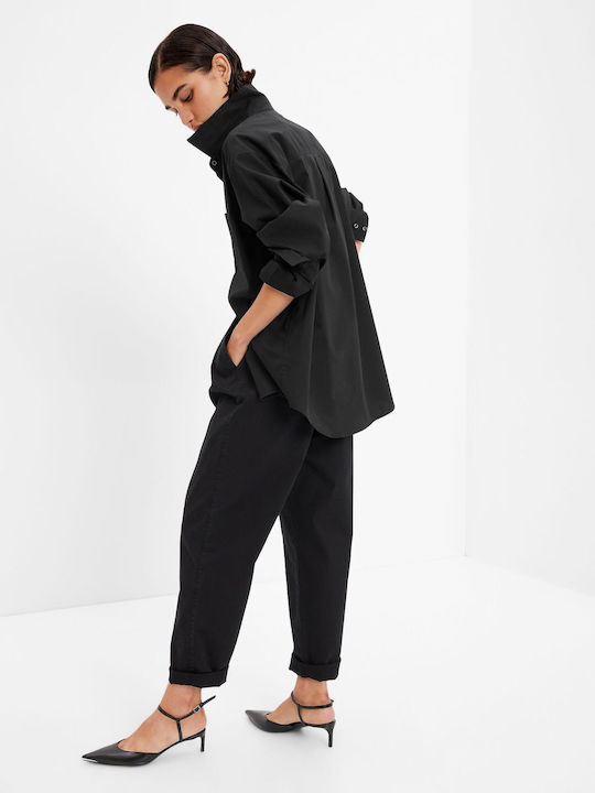 GAP Langärmelig Damen Hemd Black