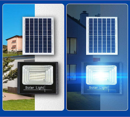 Led Smd 500w Solar Powered Projector Flippy Solar Panel Remote Control Mounting Bracket Abs Material 18ah 400 Leds Color Temperature 6500k 32x26x9 Cm Black