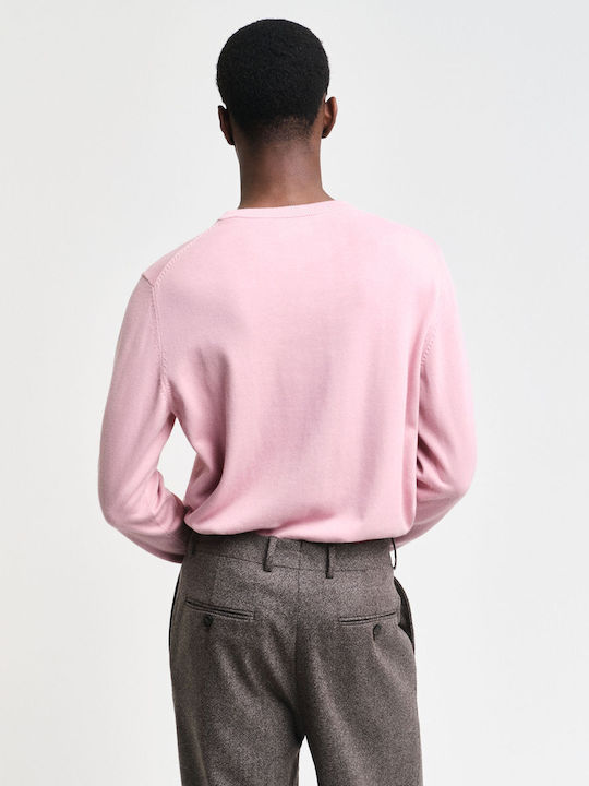 Gant Crew Herren Langarm-Pullover Dusty Pink