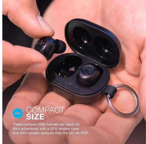 Jlab JBuds Mini Bluetooth Handsfree Earphones with Sweat Resistance and Charging Case Black
