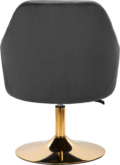 Scaun pivotant 4rico Qs-bl14g catifea gri