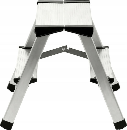 Kadax Leiter Aluminium mit 2 Stufen
