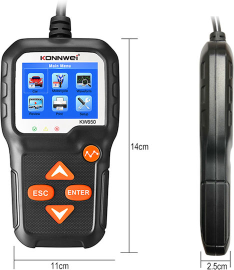 Lechpol Αναλογικό Battery Tester