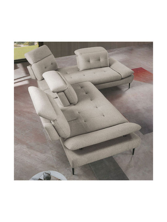 Selby Corner Couch with Left Corner Beige 303x224x106 cm E945,12