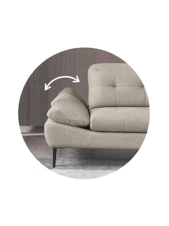 Selby Corner Couch with Left Corner Beige 303x224x106 cm E945,12