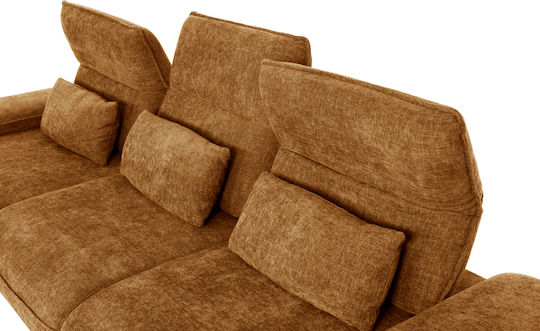 Eck Sofa Bett mit Linker Ecke Keramidi 283x188x100cm