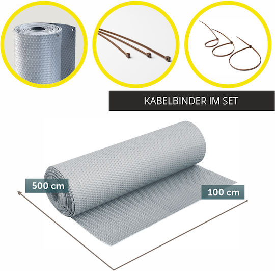 Kadax Shade Divider Gray 1x5m