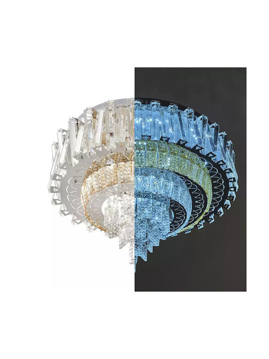 Ceiling Mount Light Blue with Integrated LED