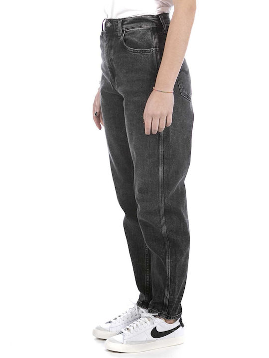 Replay High Waist Women's Jean Trousers in Regular Fit Black