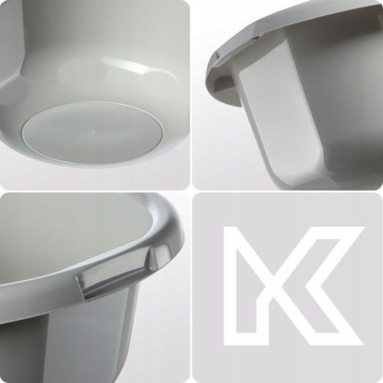 Kadax Schüssel Rund Kapazität 5Es Gray