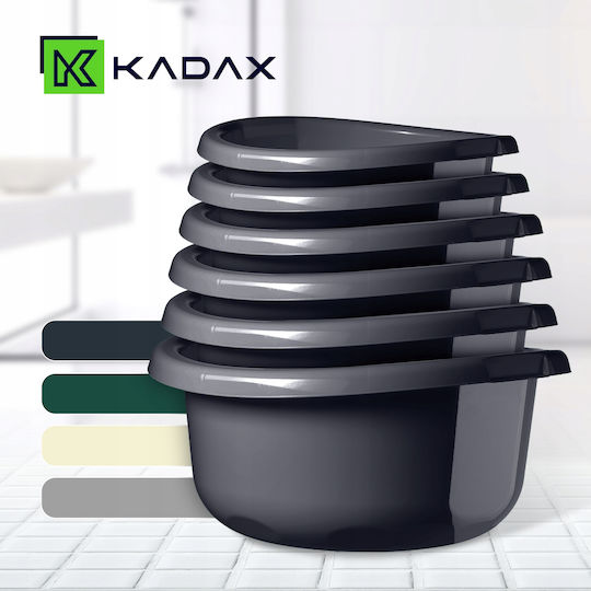 Kadax Schüssel Rund Kapazität 25Es Gray