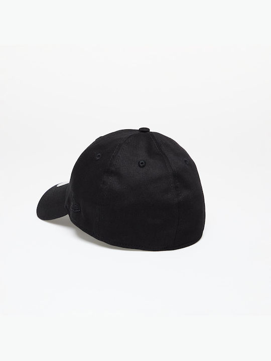 New Era 39thirty Stretch Fit Cap Jockey Schwarz