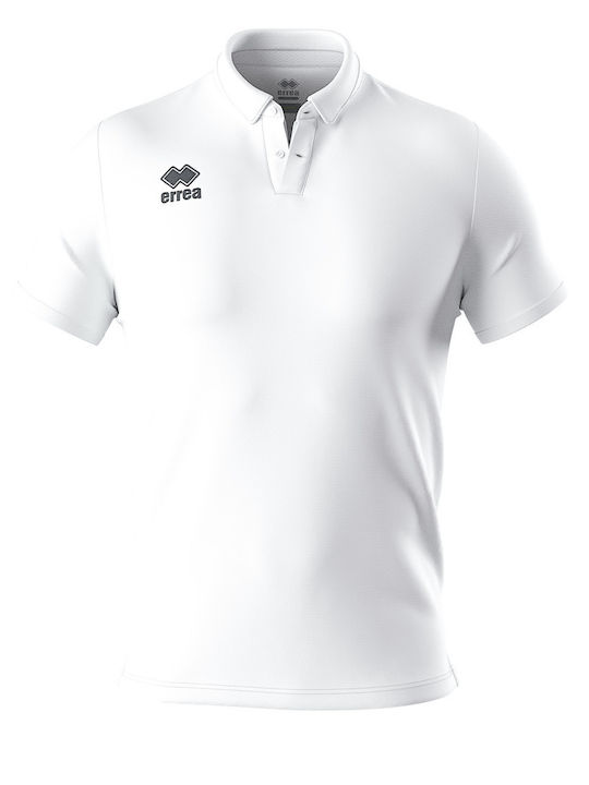 Errea Kids Polo Long Sleeve White