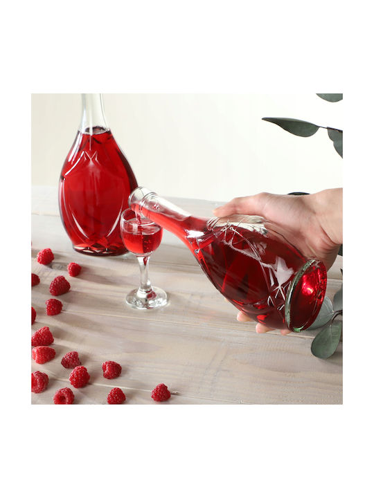 Kadax Set 2 Pieces General Use Glass Jars with Cork Transparent 500ml 2 Pieces