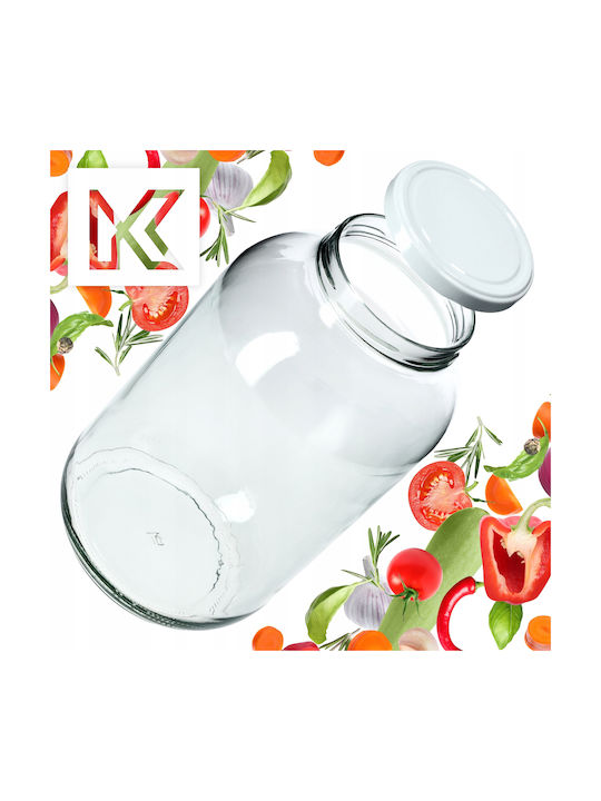 Kadax Vaza Uz General cu capac Sticlă Transparent 4000ml