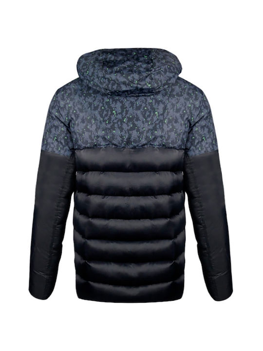 Zeus Giubbotto Geacă pentru bărbați de iarnă Puffer BLACK