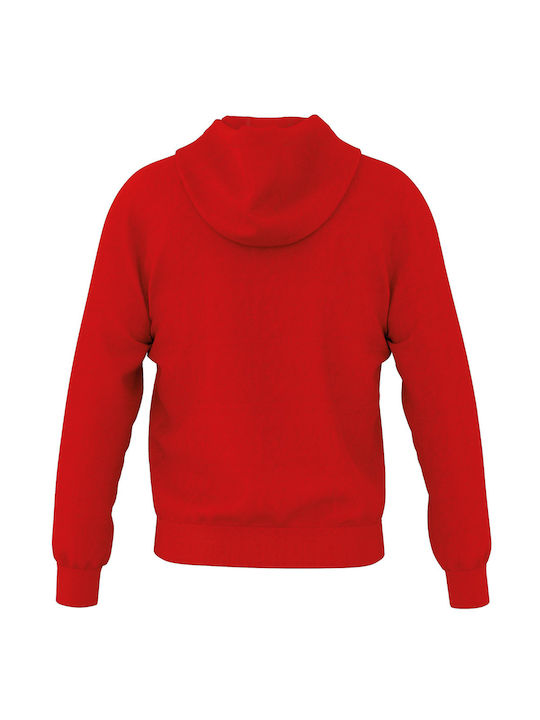 Herren Fleecejacke mit Kapuze Red