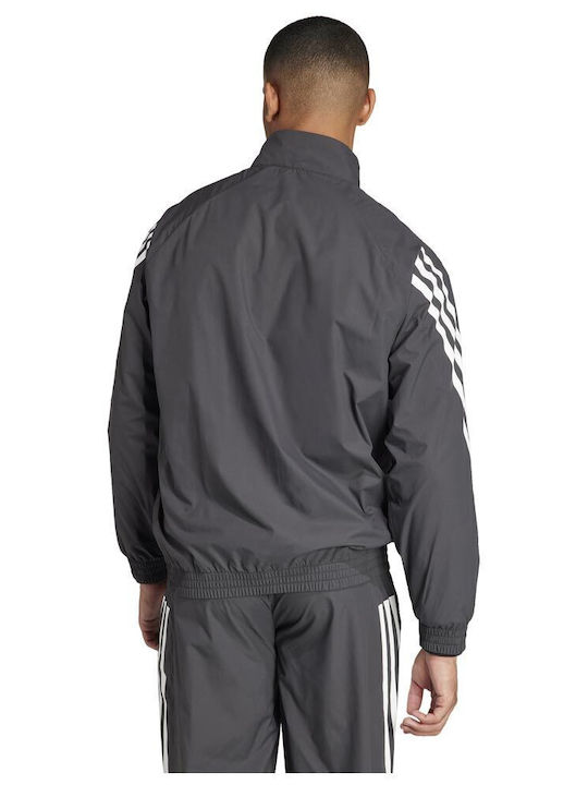 Adidas Future Icons 3-stripes Woven Track Top Sportliche Herrenjacke Schwarz