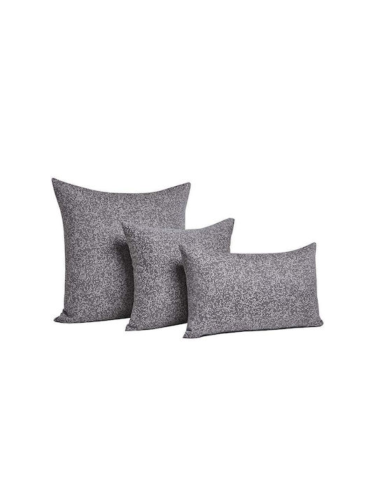 Bed&Bath Decorative Pillow Case from 100% Cotton Gray 57x57cm