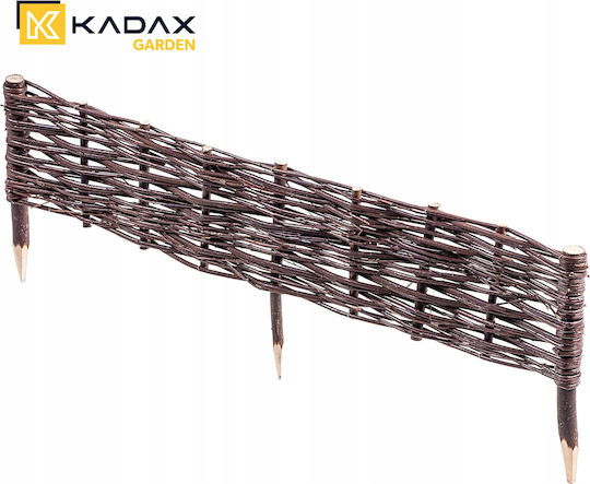 Kadax Бордюра за Градина в Кафяв Цвят 20см x 1.0m