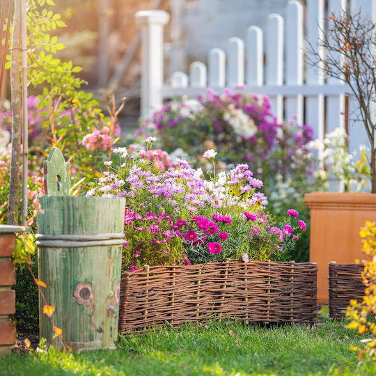 Kadax Gartenbordüre in Beige Farbe 20x60cm