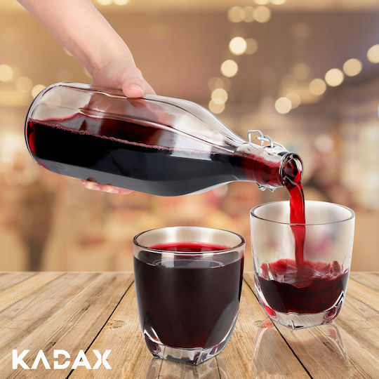 Kadax Μπουκάλι Νερού Γυάλινο με Φελλό Διάφανο 750ml 3 Τεμάχια Kadax Μπουκάλι Νερού Γυάλινο με Φελλό Διάφανο 750ml 3 Τεμάχια