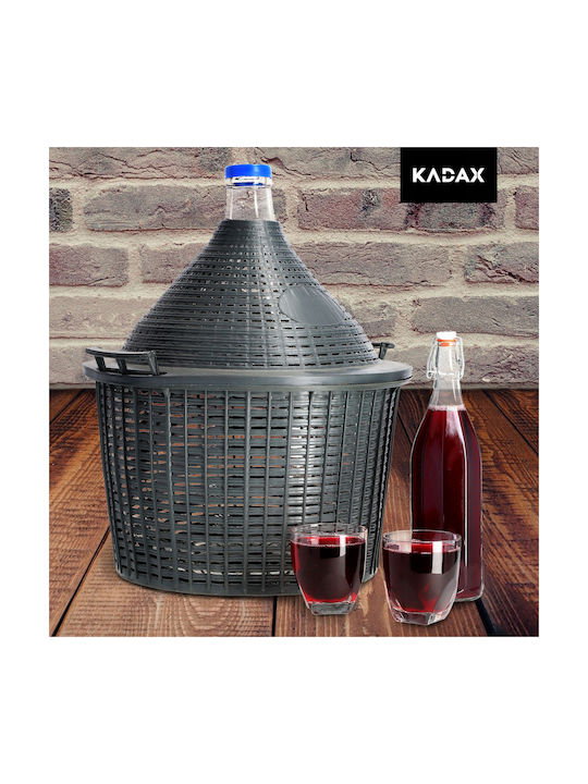 Kadax Flasche Wasser Glas mit Korken Transparent 1000ml 3 Stück