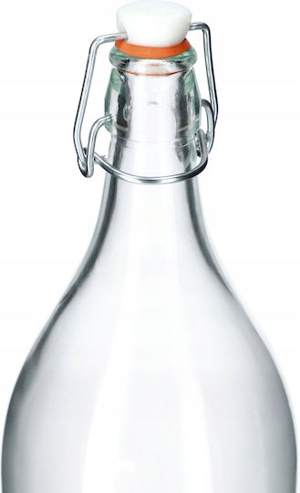 Kadax Μπουκάλι Νερού Γυάλινο με Φελλό Διάφανο 2000ml