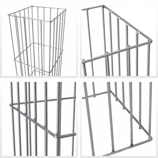 Kadax Garden Fencing Supplies Gabin Box 60cm Silver