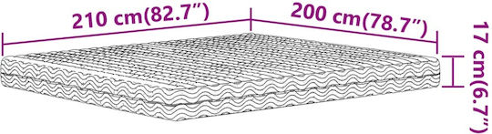 vidaXL King Size Στρώμα 200x210cm