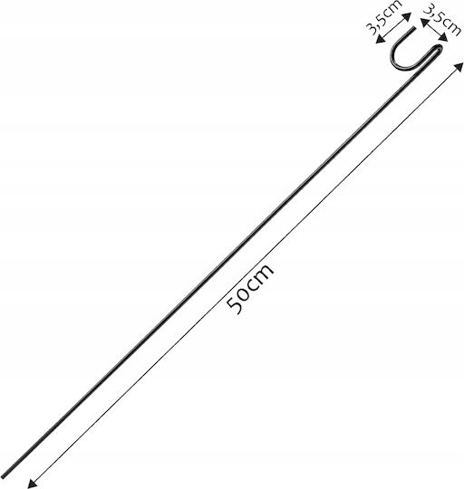 Kadax Βέργες Στήριξης Φυτών 50cm Σετ 10τμχ