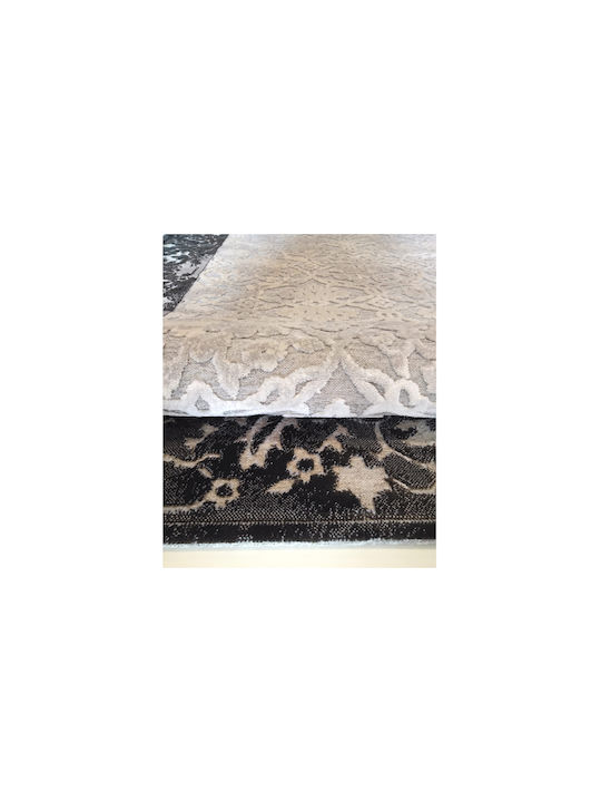 Klonaras Muse 2060/u Set Sommer Schlafzimmer-Teppichsets Synthetisch,Polyester/Cotton/Leather Silver Black 9002019 3Stück