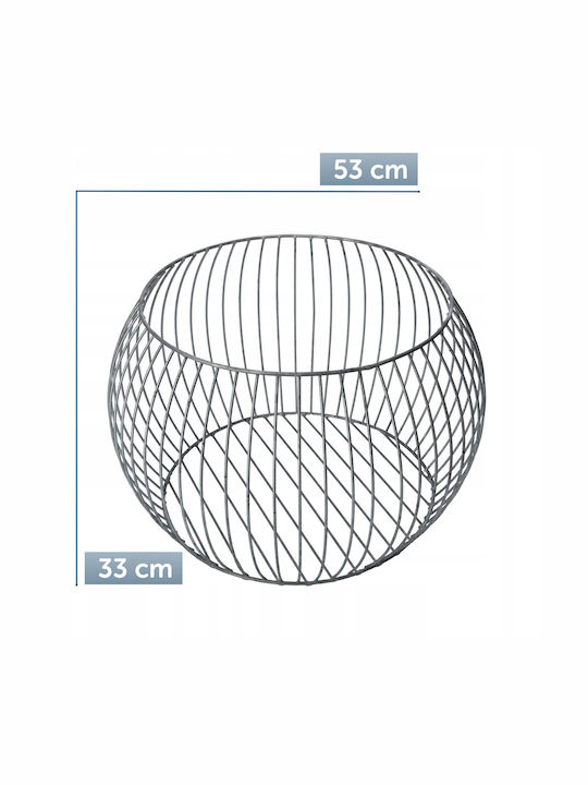 Kadax Übertopf Metall Gray