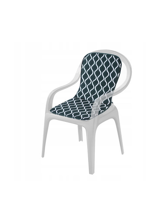 Kadax Garden Chair Cushion with Backrest Green 37x75cm