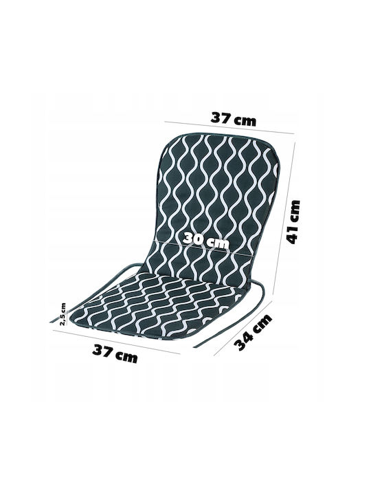 Kadax Garden Chair Cushion with Backrest Green 37x75cm