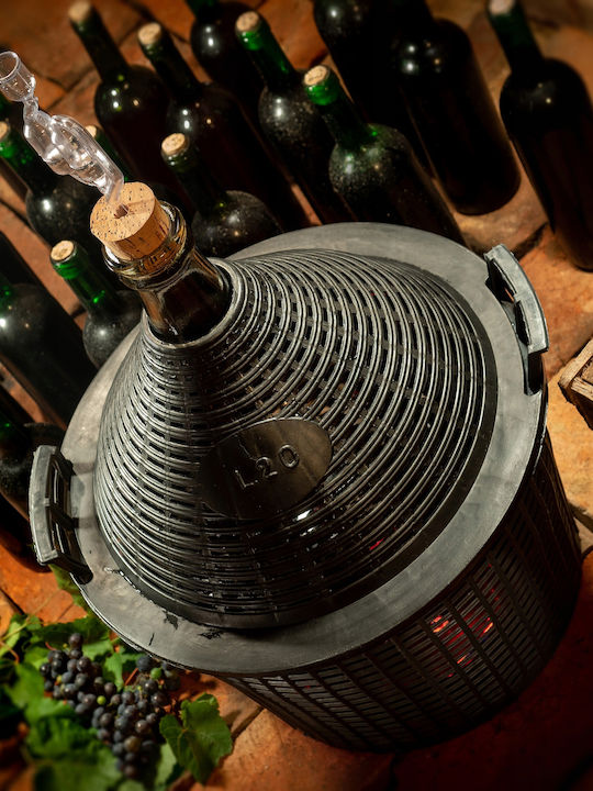 Kadax Glas Karaffe zum Servieren Wein mit Verschluss Gray 1Stück