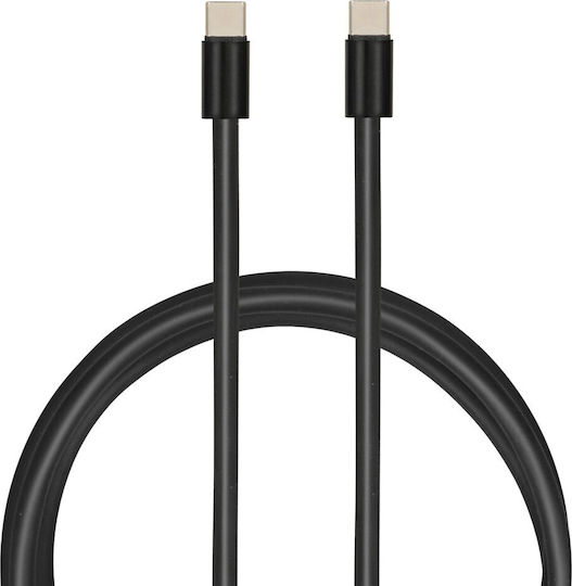 iBox USB 2.0 Cable USB-C male - USB-C 60W Μαύρο 1m IKUTCS1B