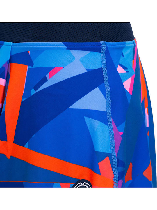 Bidi Badu Spike Bedruckter Wavy Damen Tennisrock Dunkelblau Blau