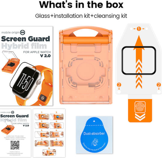 Mobile Origin Screen Protector pentru Apple Watch Seria 6/5/4/SE - Origine Mobilă 1buc SGA-AW40