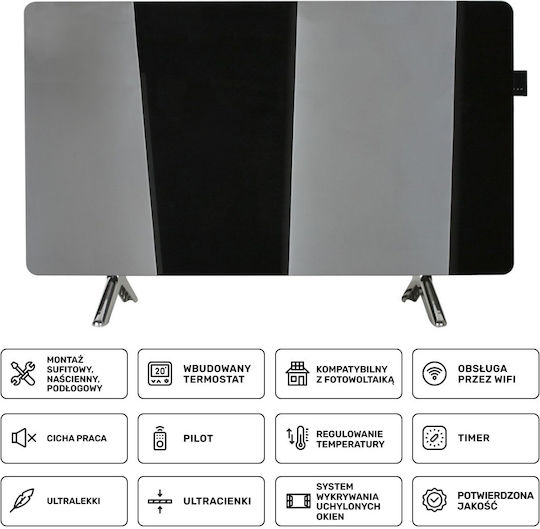 Greenie Infrared Heating Panel Wall Glass 720W 120cm