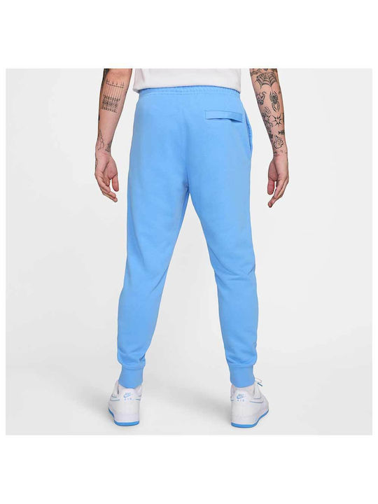 Nike Club Men's Fleece Sweatpants with Rubber Light Blue