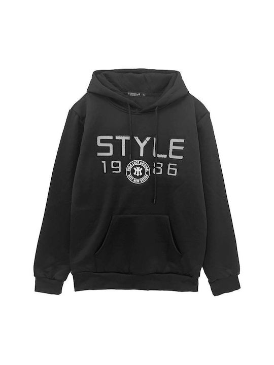 Ustyle Set Fleece Sweatpants with Rubber Black